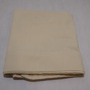 THE BIBB COMPANY Standard Pillowcase Cream 50/50 Cotton Polyester USA